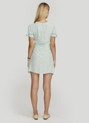 Kaia Floral Seafoam Marianne Mini Dress - Final Sale