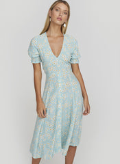 Ari Midi Dress Zhoe Floral Print - Final Sale