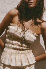 Iris Top Piato Check - Final Sale