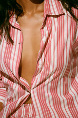 En Vau Shirt Cherry Stripe - Final Sale