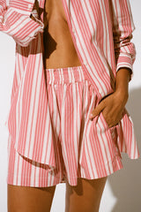 Elva Shorts Cherry Stripe - Final Sale