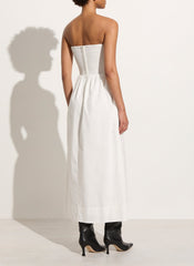 Dominquez Midi Dress White - Final Sale