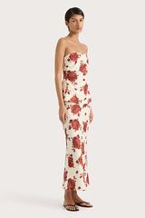 Alexa Top Cecile Floral Garnet - Final Sale