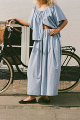 Astrid Skirt Helle Stripe Vintage Navy - Final Sale