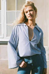 Gaia Top Helle Stripe Vintage Navy - Final Sale