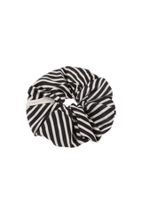 Hair Scrunchie Toscano Stripe Black