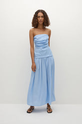 Hedy Maxi Dress Mineral Blue - Final Sale