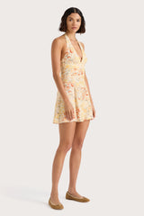 Mira Mini Dress Adeline Floral Yellow - Final Sale