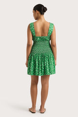 Yerres Mini Dress Green - Final Sale