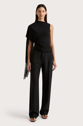 Lena High Waisted Pant Black - Final Sale