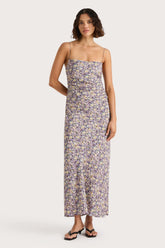 Clara Maxi Dress Valerie Floral Purple - Final Sale
