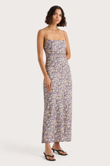 Clara Maxi Dress Valerie Floral Purple - Final Sale