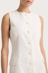 Jane Mini Dress White - Final Sale
