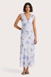 Josephine Maxi Dress Leona Floral Lilac - Final Sale