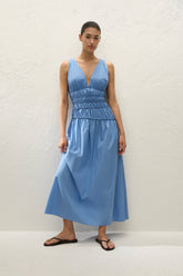Saja Maxi Dress Venice Blue - Final Sale