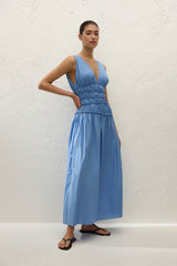 Saja Maxi Dress Venice Blue - Final Sale