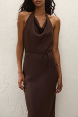 Izaro Maxi Dress Chocolate