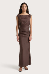 Adelia Maxi Dress Bistre - Final Sale
