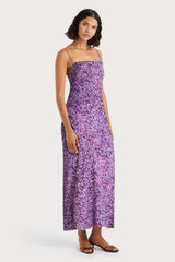 Rosas Midi Dress Meander Micro Purple - Final Sale