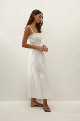 Venta Midi Skirt White - Final Sale