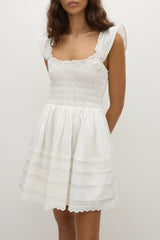 Maja Mini Dress White - Final Sale