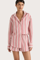 Elva Shorts Cherry Stripe - Final Sale