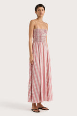 Lida Maxi Dress Cherry Stripe - Final Sale