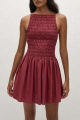 Laia Mini Dress Rhubarb - Final Sale