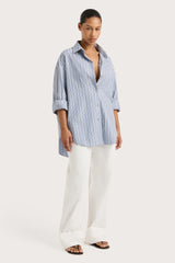 En Vau Shirt Blue Stripe - Final Sale