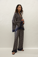 Cora Shirt Juanita Swirl Indigo - Final Sale