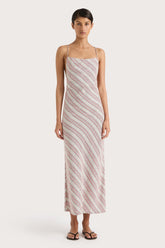 Lison Dress Watermelon Stripe - Final Sale