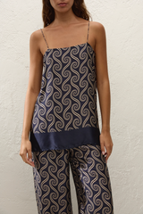Aina Top Juanita Swirl Indigo - Final Sale