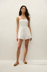 Emilia Playsuit Fresco Lace White - Final Sale