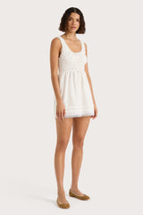 Juliet Mini Dress White - Final Sale