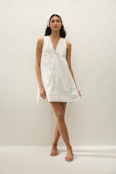 Dion Mini Dress Fiore Lace White
