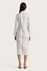 En Vau Shirt Dress Striped Soft Blue - Final Sale