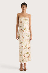 Yolaine Midi Dress Jardin Floral Blush - Final Sale