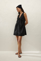 Dion Mini Dress Fiore Lace Black - Final Sale