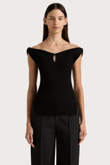Heidi Knit Top Black - Final Sale