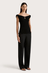 Heidi Knit Top Black - Final Sale