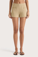 Florine Mini Shorts Caramel - Final Sale