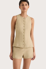 Eveline Vest Caramel - Final Sale
