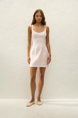 Sanne Mini Dress Gingham Palazzo