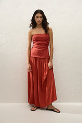 Hedy Maxi Dress Dusty Tomato - Final Sale