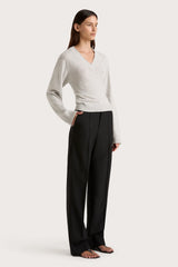 Frederikke Cashmere Sweater Grey Marle - Final Sale