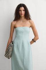 The Bandeau Dress Teal