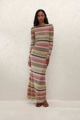 Pedro Maxi Dress Perla Stripe