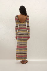 Pedro Maxi Dress Perla Stripe