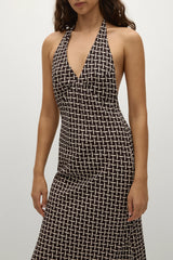 Soame Maxi Dress Espresso Geo - Final Sale