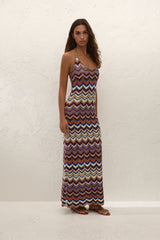 Elisa Maxi Dress Cadaquès Stripe